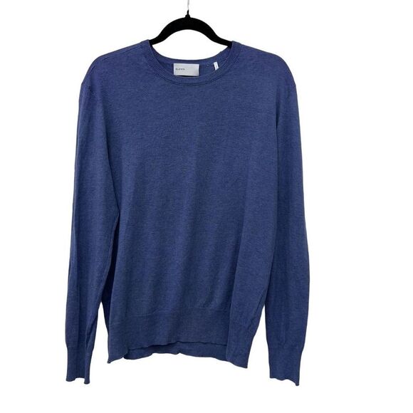 BLDWN Men's Crew Neck Pullover Sweater Blue Size‎ S Lightweight Breathable - Picture 1 of 7